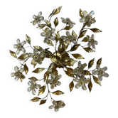Plafonnier Crystal Flower en tôle