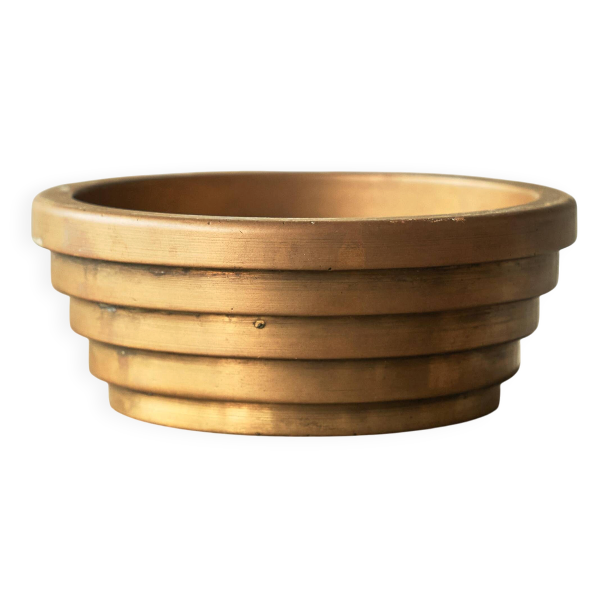 Patinated brass catchall Art Deco early 20th century