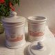 Set of 2 vintage ceramic pots