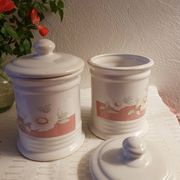 Lot de 2 pots en céramique vintage