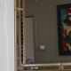 Large Venetian mirror with glazing beads and brass 110x60cm