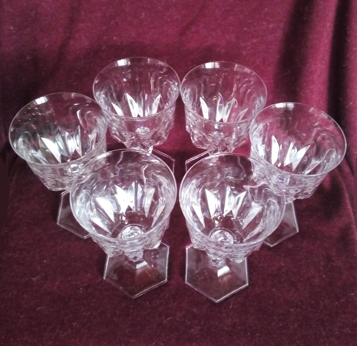 Set de 6 verres à eau cristal d'Arques - Chaumont