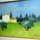 Lush Landscape & Meadow in Bloom Oil Painting