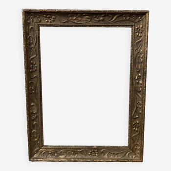 Old gilded wood frame