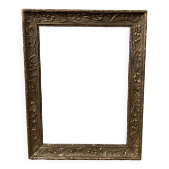 Old gilded wood frame