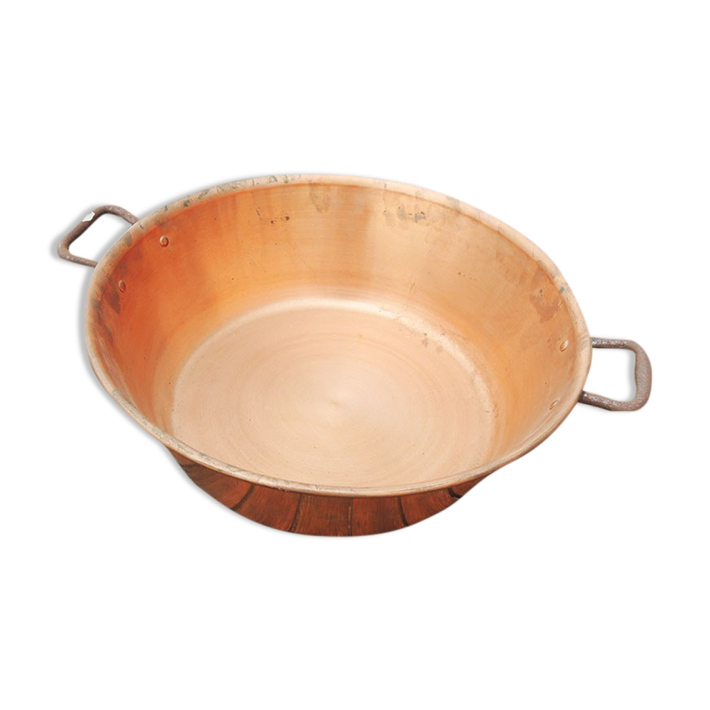 Bassine à confiture en cuivre massif 9 L