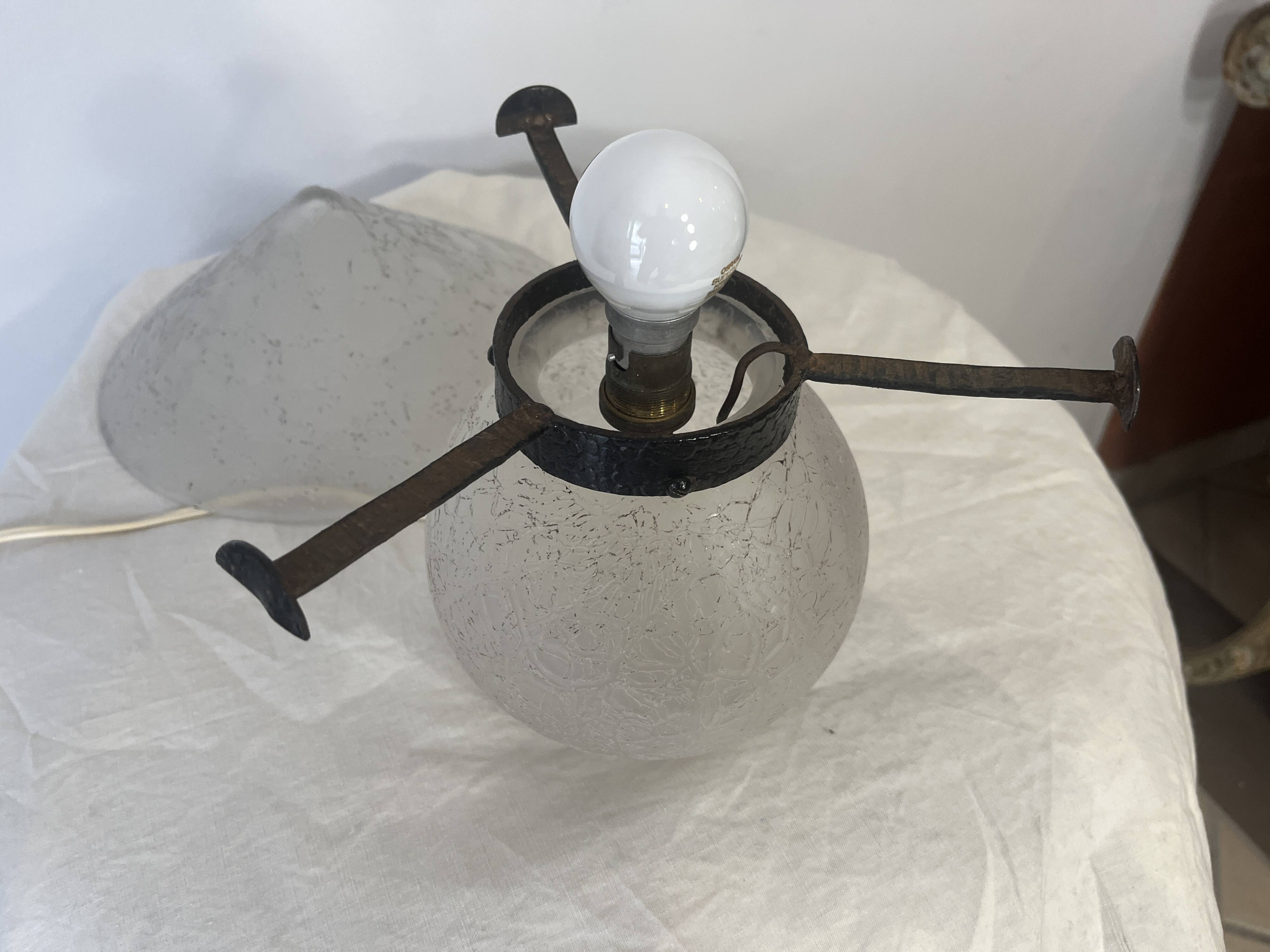 lampe champignon art déco