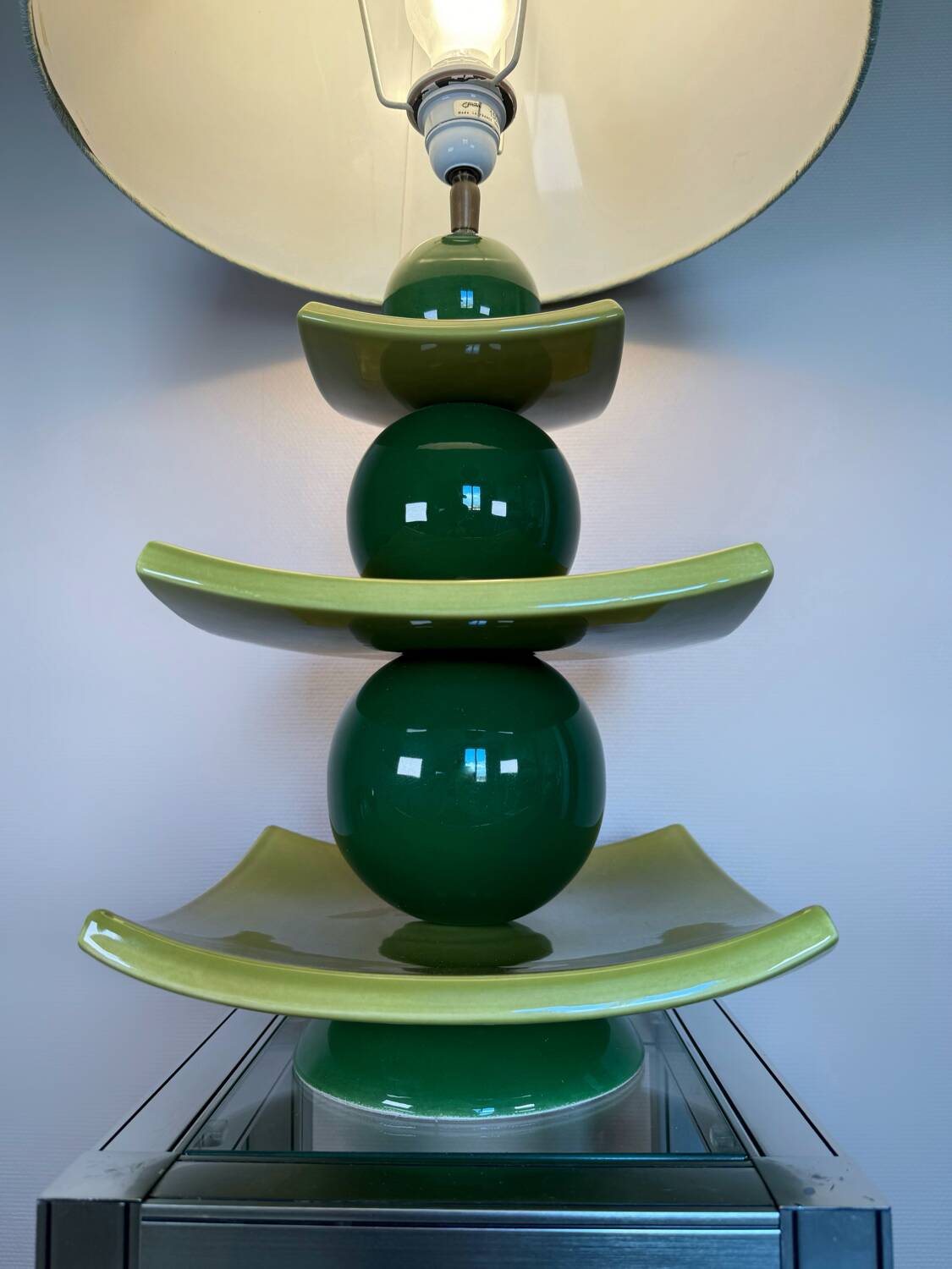 Large ceramic lamp from Albret from the 90s