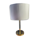 Brass lamp with pleated shade
