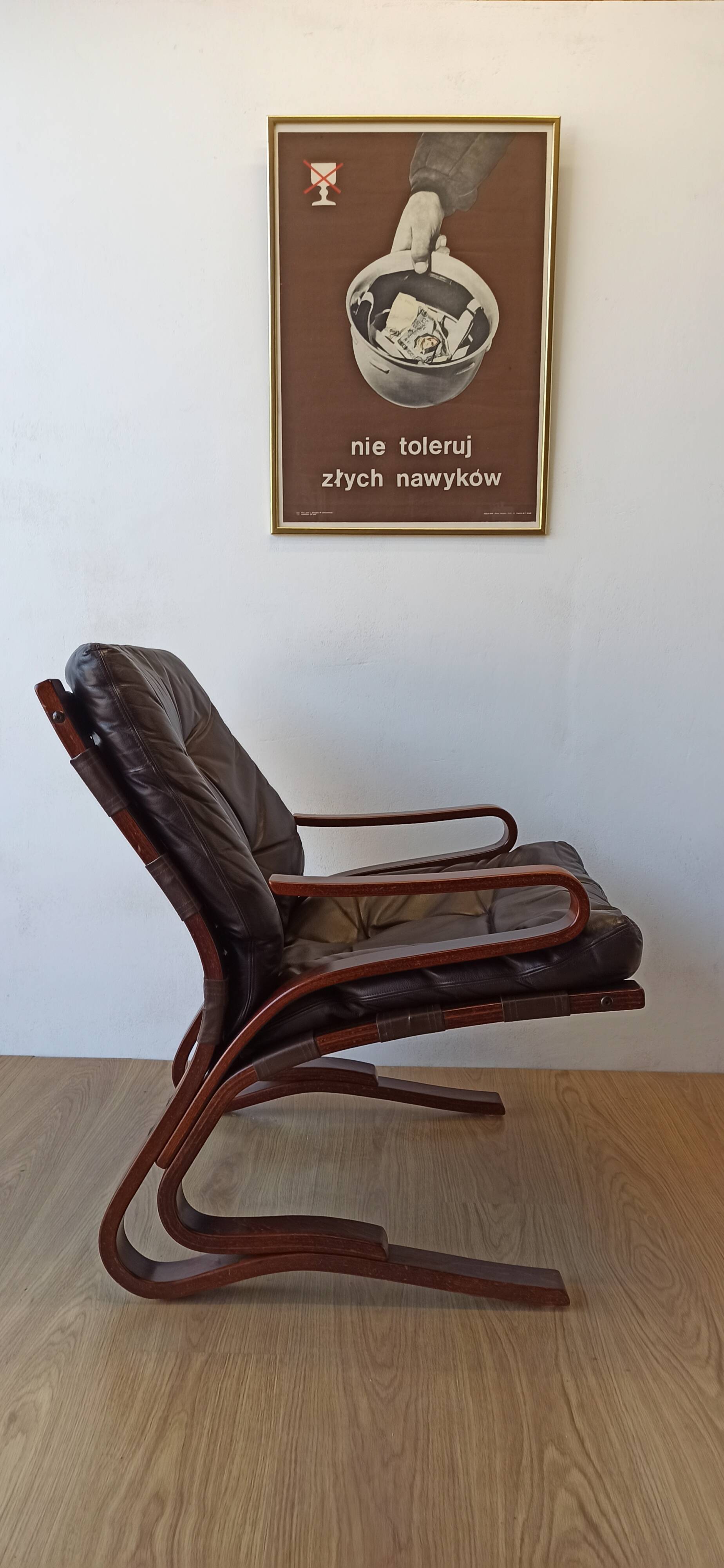 Scandinavian  Lounge Chair by Oddvin Rykken, 1960s.