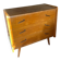 Commode pieds compas en chêne, France années 60