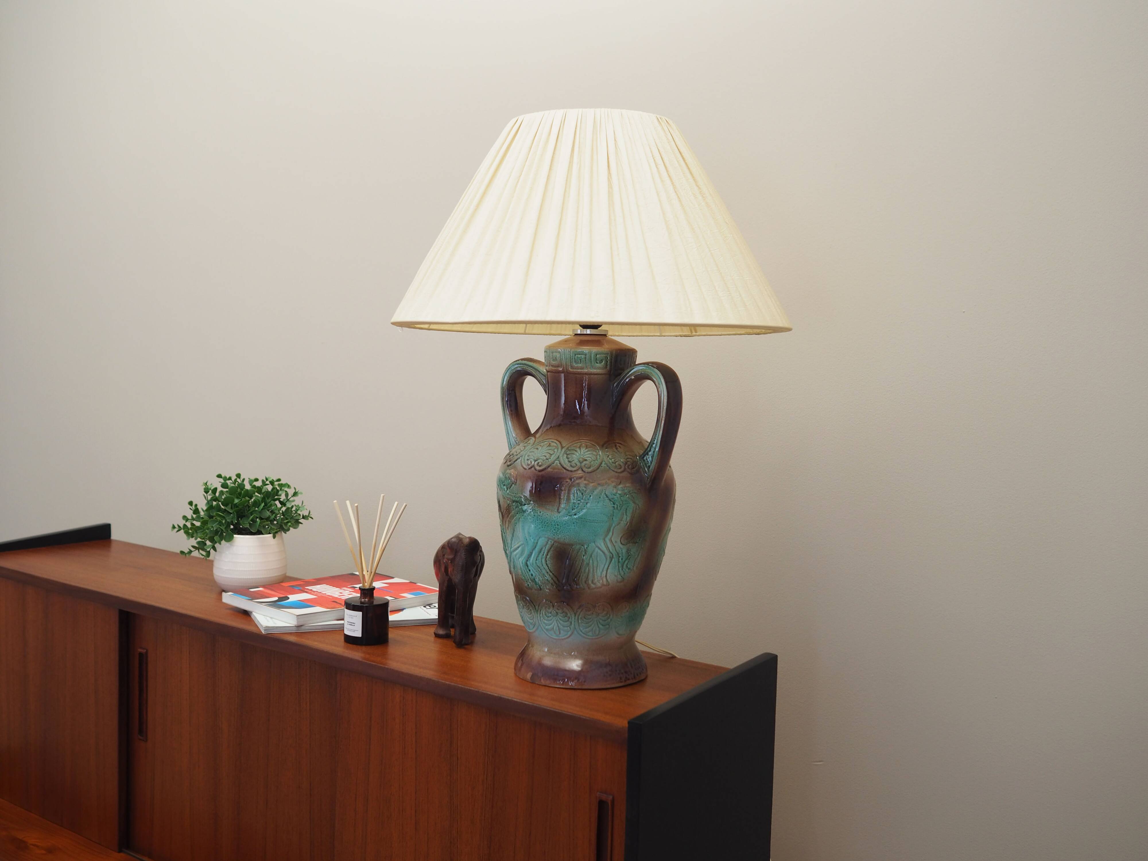 Ceramic lamp, Danish design, 1970s, production: Denmark
