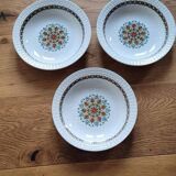 3 Pontesa Ironstone soup plates