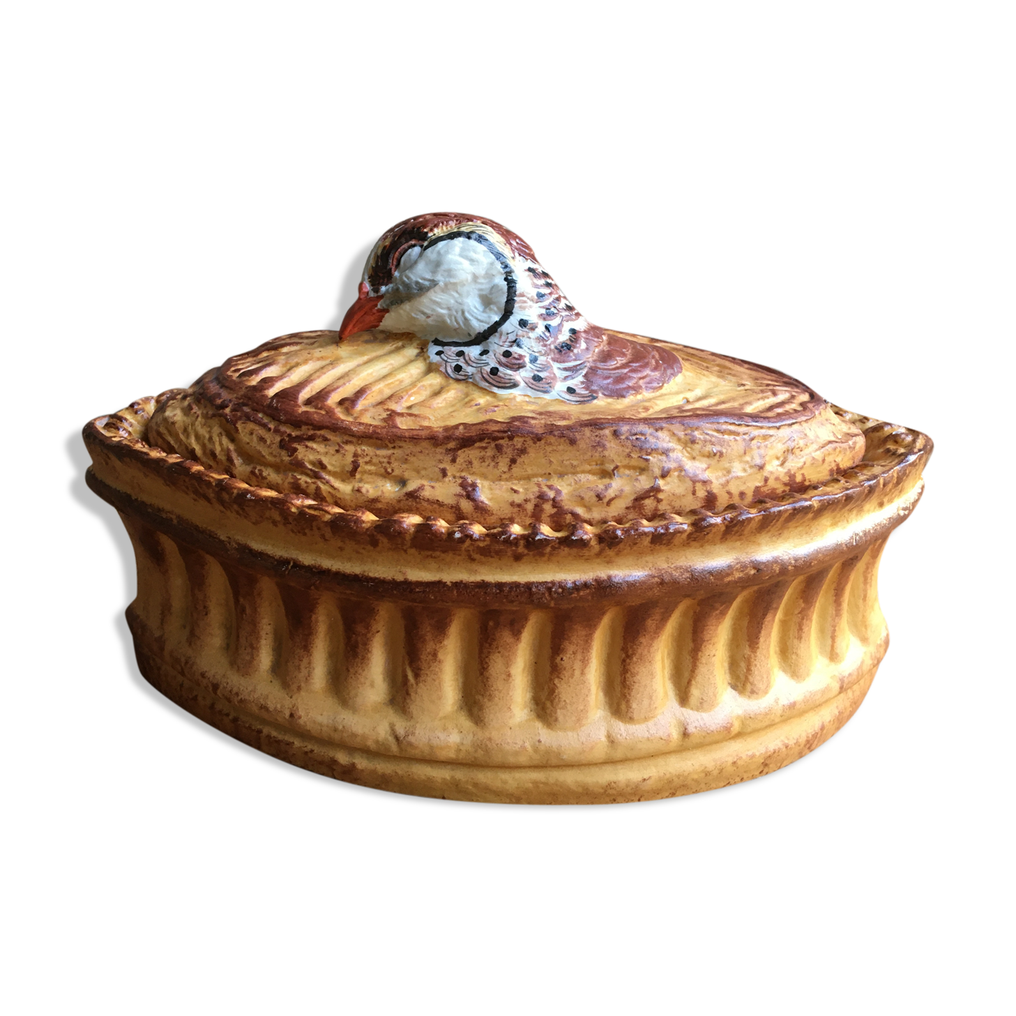 Pilivite porcelain oval pheasant terrine / Pillivuyt