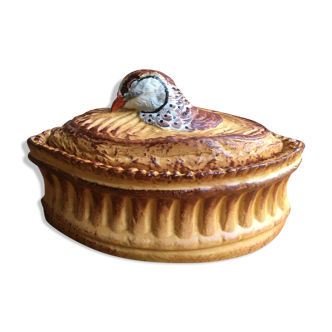 Pilivite porcelain oval pheasant terrine / Pillivuyt
