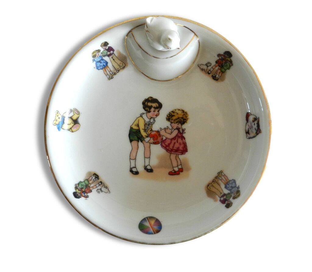 Assiette à bouillie pour bébé, décor animaux - Mill'O Bébé