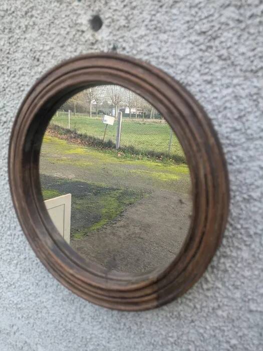 Small round mirror