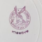 Set of 12 Magnolias hollow plates from Moulin des Loups