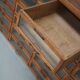 Vintage Dutch oak haberdashery shop cabinet, 1930s