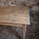 Farm table in solid oak, beech, and pine, early 20th century.