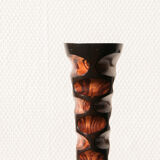 Exotic wooden candlestick