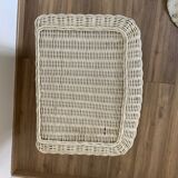 Wicker bedside table