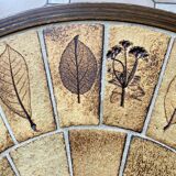 Table basse ronde  herbier - Roger Capron
