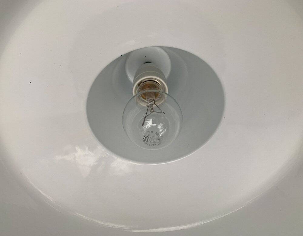 Large Danish Mid-Century pendant lamp in enamel for Louis Poulsen, 1960s.