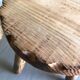 Tabouret tripode bois brut