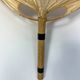 1970s Vintage Ingo Maurer for M-Design Uchiwa III Bamboo Wall Lamp