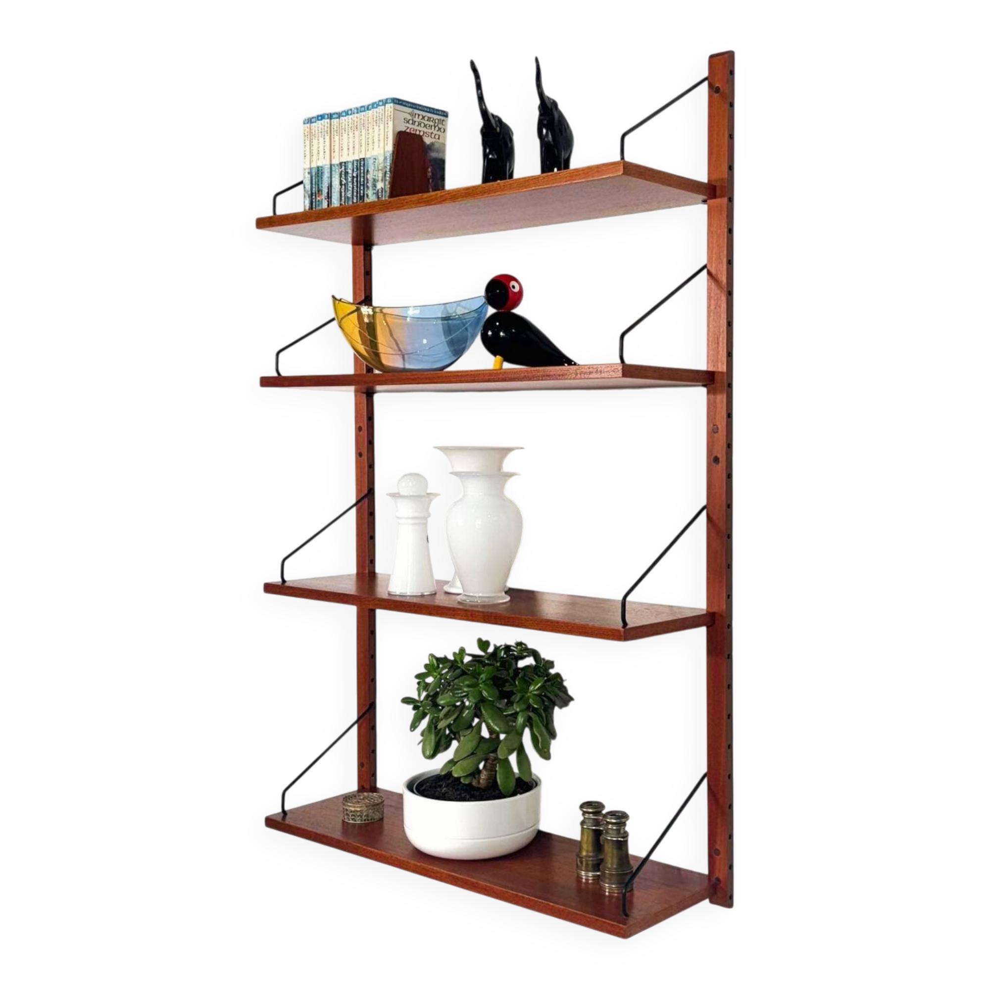Poul Cadovius one bay teak Wall unit