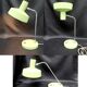 Lampe de table industrielle vintage abat-jour vert aluminium et base, teinte et cou flexibles