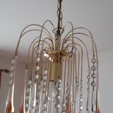Chandelier with tassels, waterfall in water drops