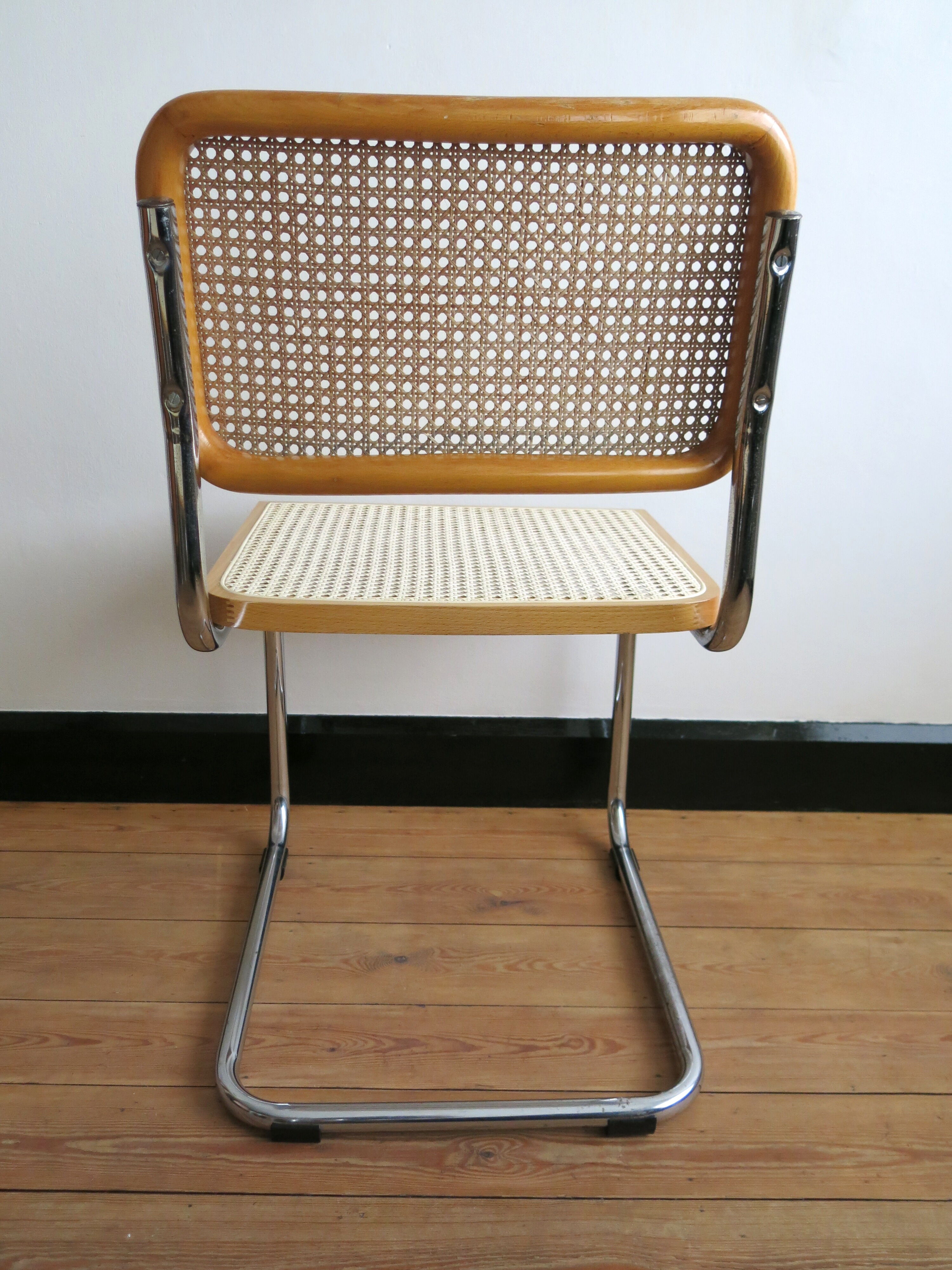 Duo of chairs Cesca B32 by Marcel Breuer