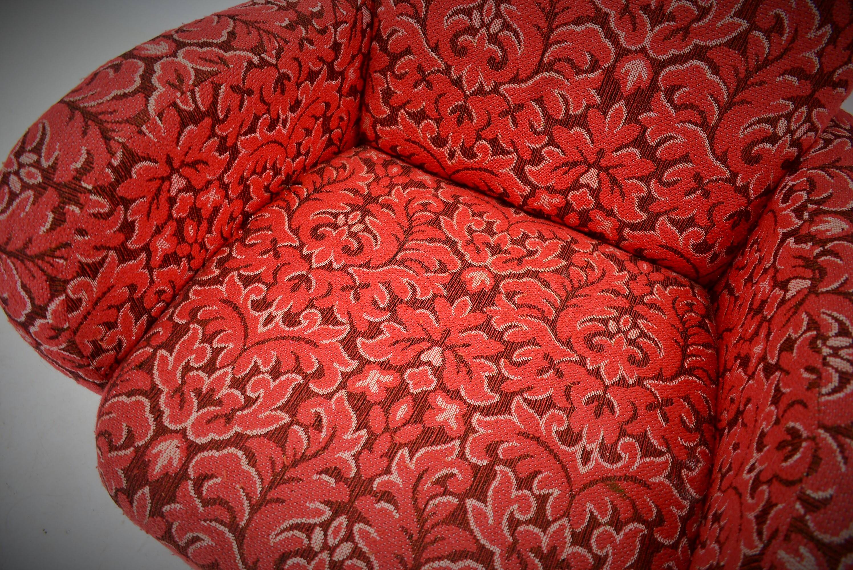 Set of Two Rare Art Deco Armchairs , Czechoslovakia, 1949s