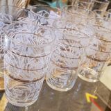 6 patterned cup glasses
