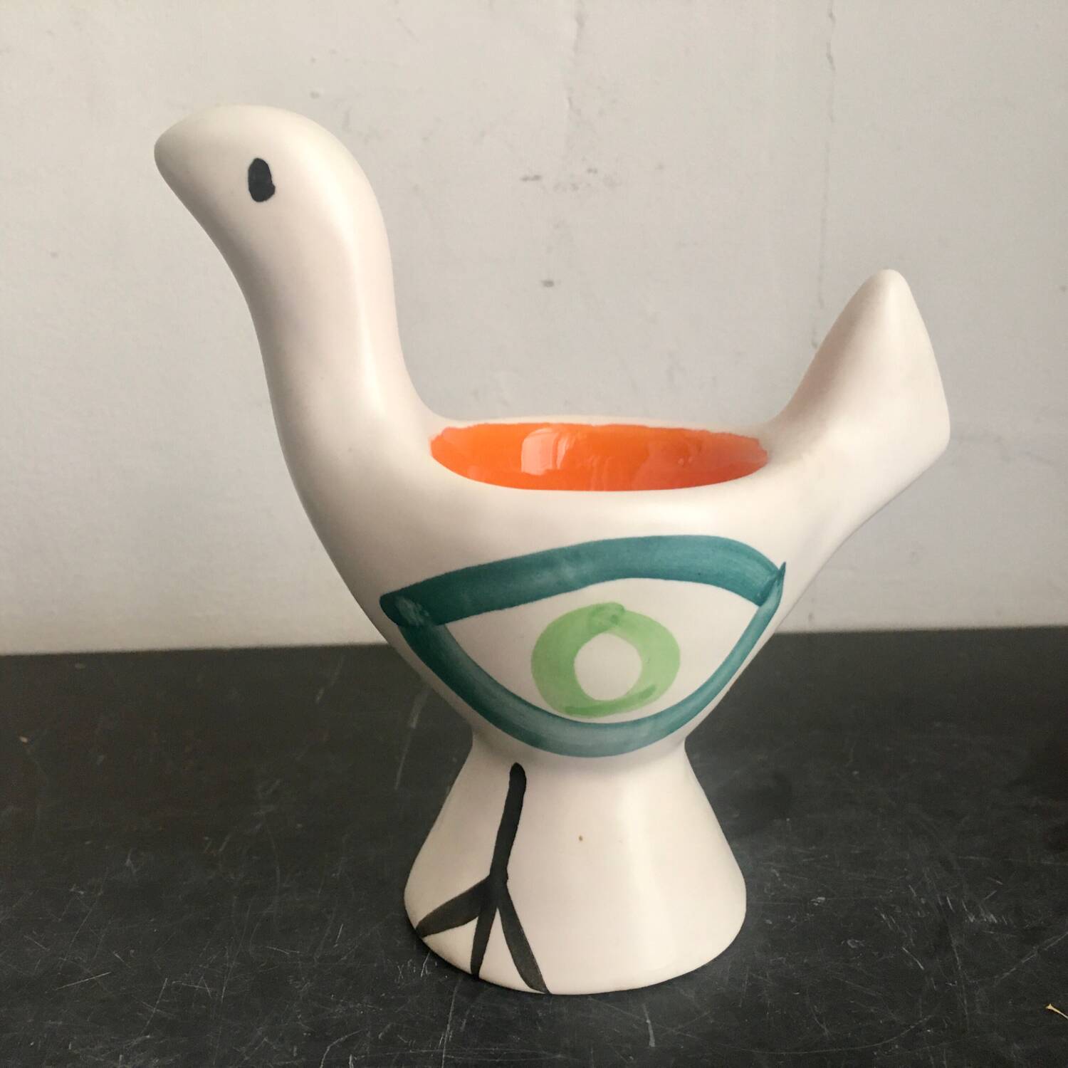 4 Lili Valentin Vallauris egg cups