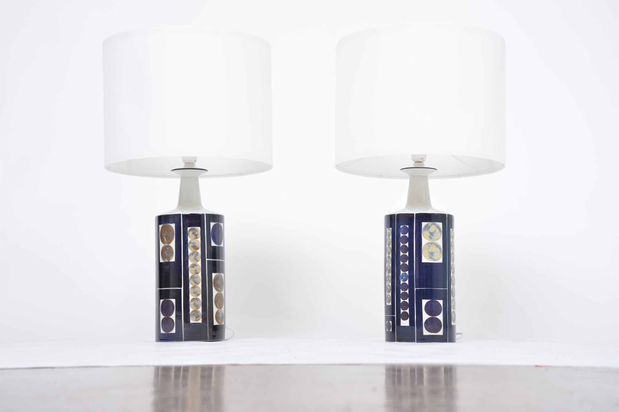 Pair of Royal 7 Midcentury Table Lamps by Ingelise Koefoed for Fog & Mørup