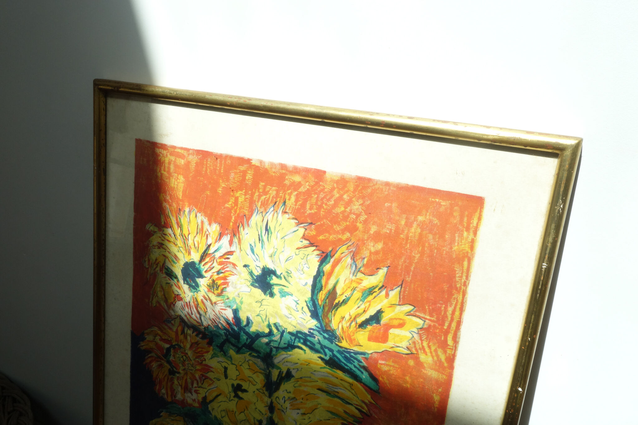 70s Pastel Flower Painting.