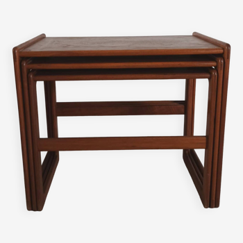 Teak nesting tables by Arne Hovmand-Olsen