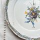 Antique French Earthenware Plate 18th Century NEVERS Floral Pattern