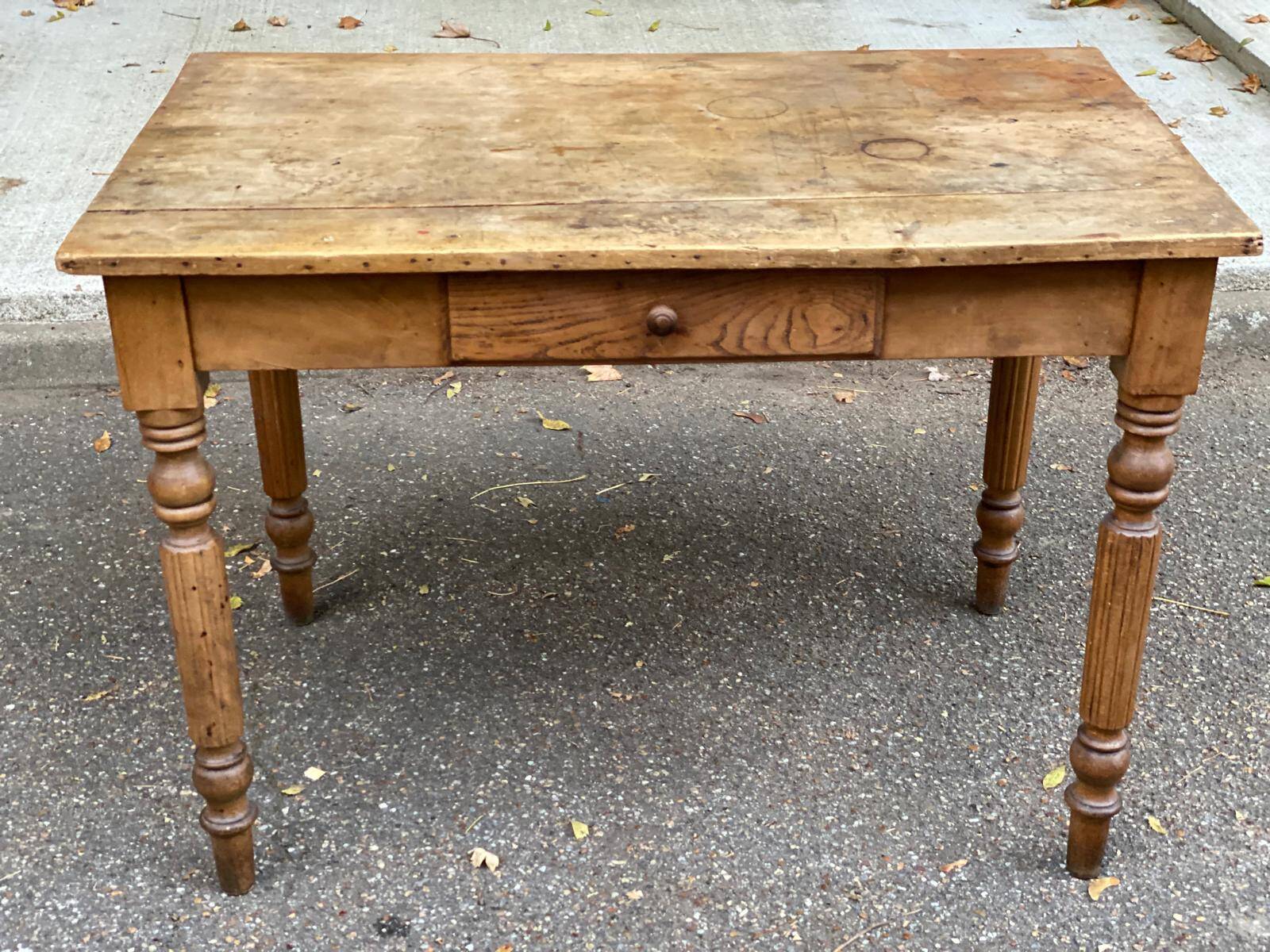 19th century Louis XVI solid wood desk