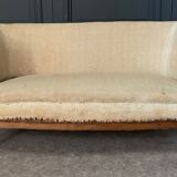 Sofa art deco 1930 geometric wood structure