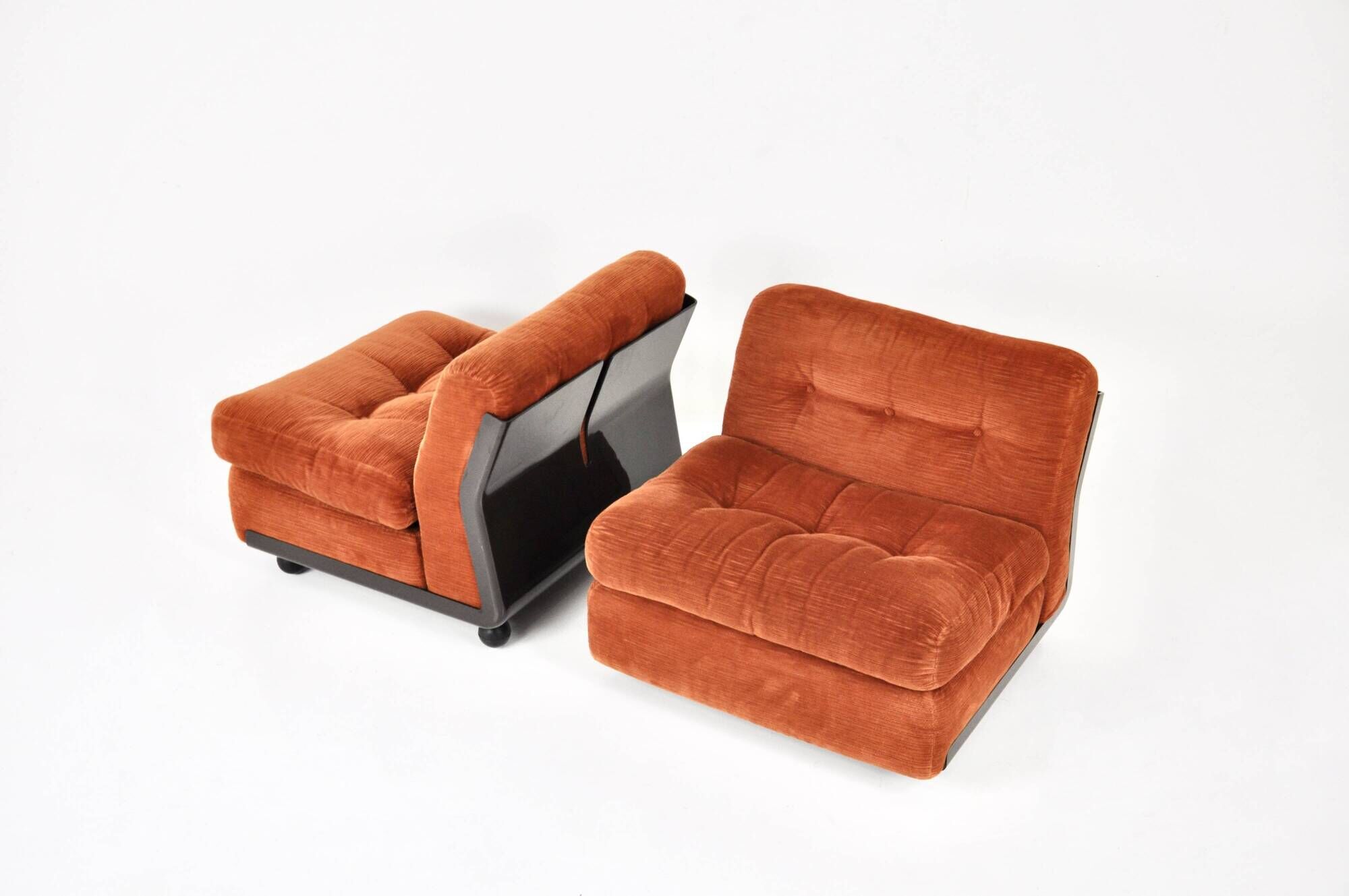 Set of 2 Amanta armchairs by Mario Bellini for B&B Italia, 1970