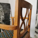 Art deco oak armchair 1940/1950
