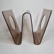 Plexiglas design magazine holder Michel Dumas, Roche Bobois, 70s