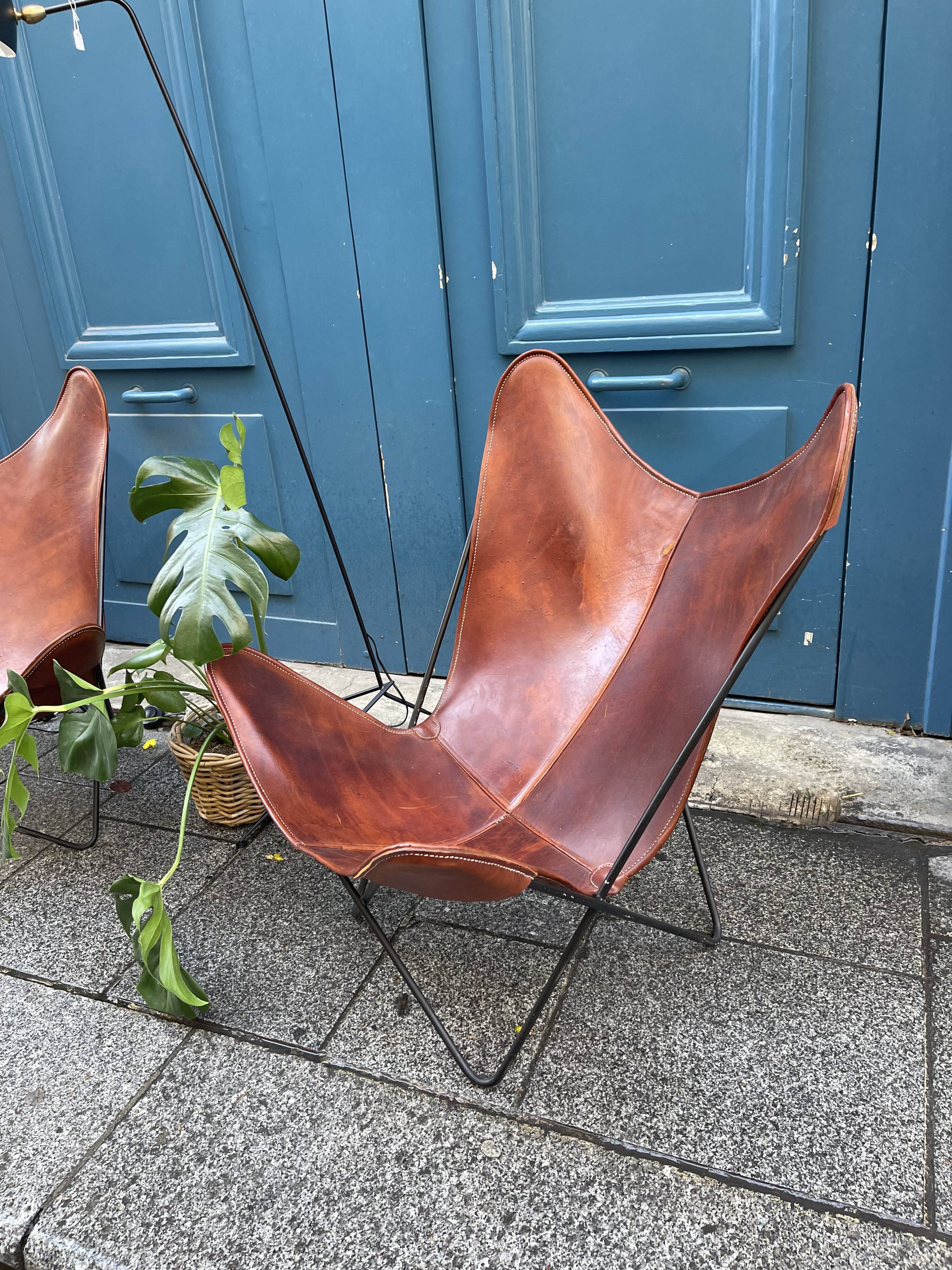 Paire de fauteuils Butterfly