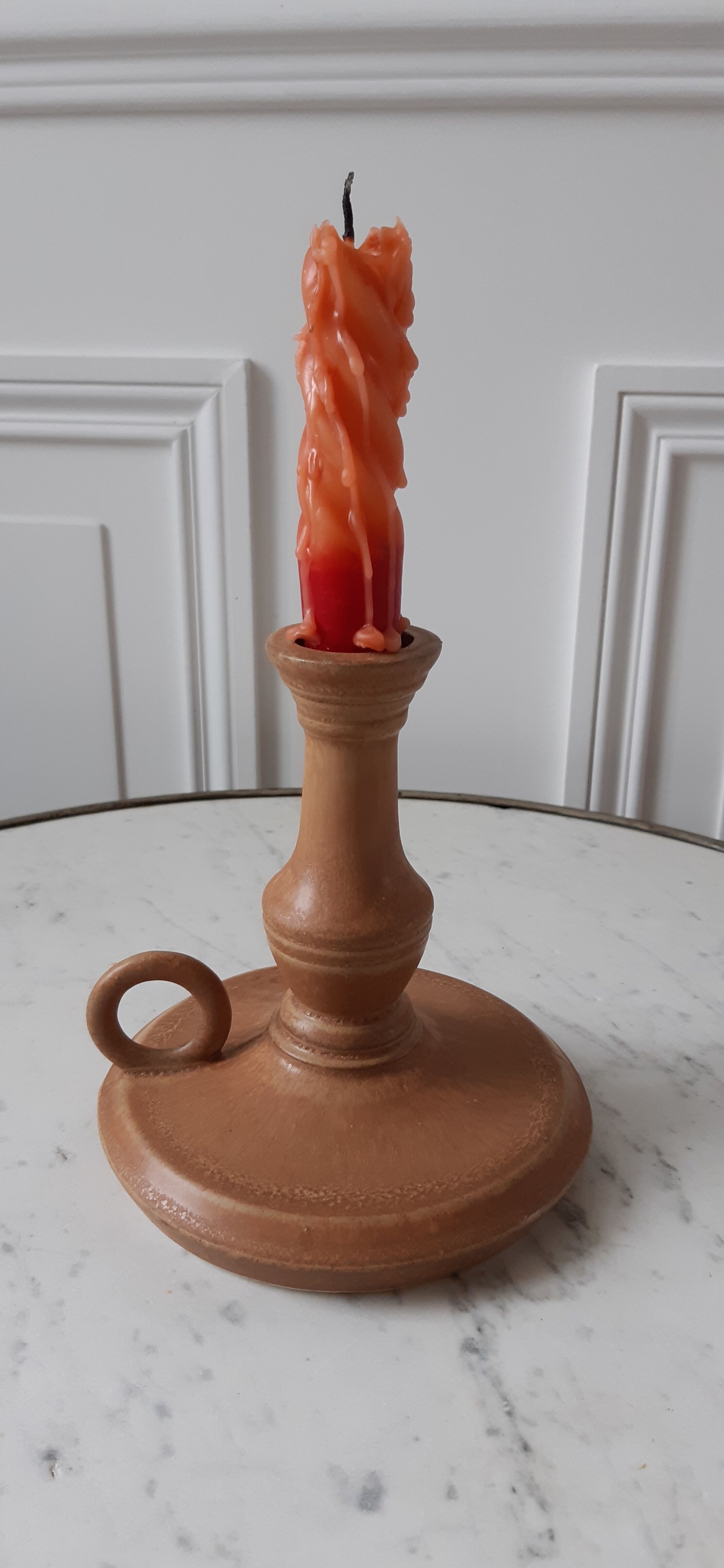 Rhodaceram sandstone candle holder