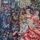 Grande tapisserie Jules Pansu –  La Dame au coffret  – Point d’Halluin