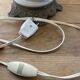 Old Napoleon 3 globe electrified oil lamp in opaline